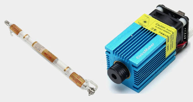 Tube co² et diode lazer